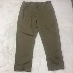 Alex Mill Standard Pleated Pant Chino Men's 36x29 Green Cuffed Relaxed Huckberry